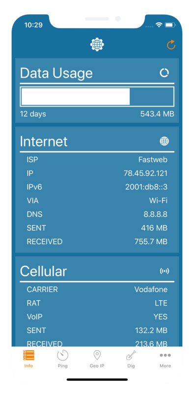Cellular Data Monitor